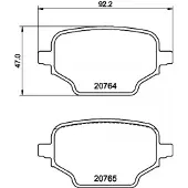 Hella 8DB 355 039-911 Remblokken