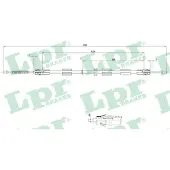 LPR Kabel, parkeerrem C0266B