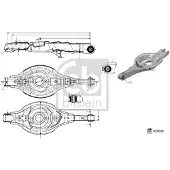 FEBI BILSTEIN Draagarm, wielophanging 185608