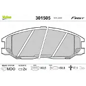 Valeo 301505 Remblokken