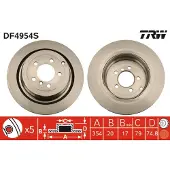 TRW DF4954S Remschijf