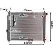 VAN WEZEL 81002066 Radiateur