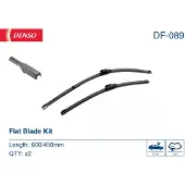 Denso Wisserblad DF-089, 600/450mm, Voor, 2 Stuk