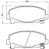 Brembo Remblokkenset, schijfrem P 28 043X