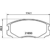 Hella 8DB 355 017-161 Remblokken