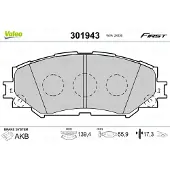 Valeo 301943 Remblokken