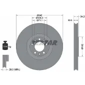 Textar 92268203 Remschijf