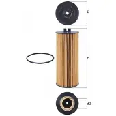 MAHLE ORIGINAL OX 174D Oliefilter