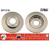 TRW DF1218 Remschijf