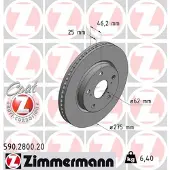 ZIMMERMANN 590.2800.20 Remschijf