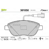 Valeo Remblokkenset, schijfrem 301050