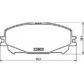 Hella 8DB 355 039-201 Remblokken