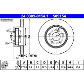 Ate 24.0309-0154.1 Remschijf