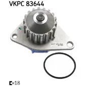 Skf Waterpomp VKPC 83644 SKF voor o.a. CITROEN, FIAT, PEUGEOT