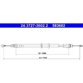 Ate 24.3727-3602.2 Handremkabel