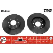 TRW DF4345 Remschijf