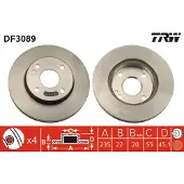 TRW DF3089 Remschijf