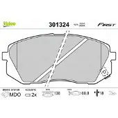 Valeo 301324 Remblokken