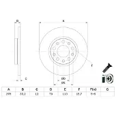 Bosch 0 986 479 G21 Remschijf
