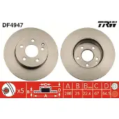 TRW DF4947 Remschijf