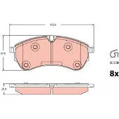 TRW GDB2362 Remblokken