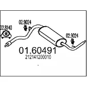 MTS 01.60491 Einddemper