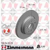 ZIMMERMANN 150.3432.20 Remschijf