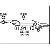 MTS 01.91110 Einddemper