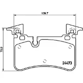 Hella 8DB 355 014-811 Remblokken