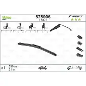 Valeo ruitenwisser 575006 voor VW Golf IV (3-deurs, modelcode 1J1) en POLO (9N_), lengte 530mm
