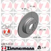 ZIMMERMANN 400.1437.20 Remschijf