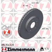 ZIMMERMANN 285.3543.20 Remschijf
