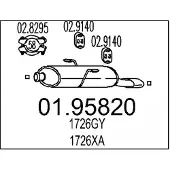 MTS 01.95820 Einddemper