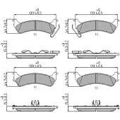 FERODO Remblokken set FDB1549 Ferodo voor o.a. JEEP
