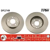 TRW DF2749 Remschijf