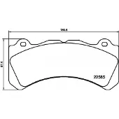 Hella Remblokkenset, schijfrem 8DB 355 040-211
