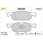 Valeo 302243 Remblokken