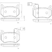 Brembo 18-20 Alfa Romeo Giulia/ Alfa Romeo Stelvio Rear Low-Met Brake Pad
