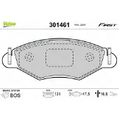 Valeo 301461 Remblokken