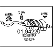MTS 01.94220 Einddemper