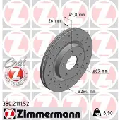 ZIMMERMANN 380.2111.52 Remschijf