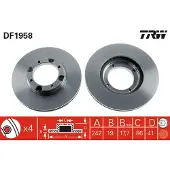 TRW DF1958 Remschijf