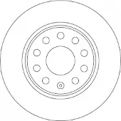 TRW DF6952 Remschijf