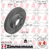 ZIMMERMANN 600.3224.54 Remschijf