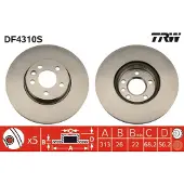 TRW DF4310S Remschijf