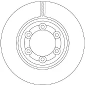 TRW Remschijf DF6984, 1 stuk