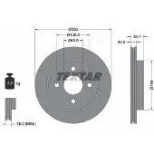 Textar 92063603 Remschijf