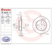 Brembo Remschijf 09B52310 voorkant, geventileerd, 1 Stuk