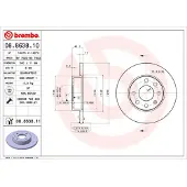 Brembo 08.8638.11 Remschijf