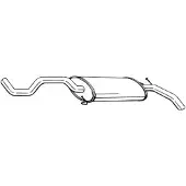 Bosal Einddemper 281-377 Bosal voor o.a. VOLKSWAGEN
